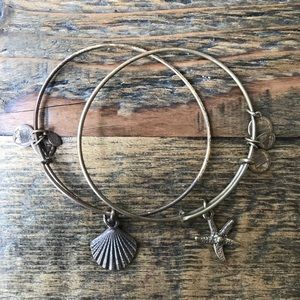 Alex and Ani Bracelet Bundle - Starfish and Shell
